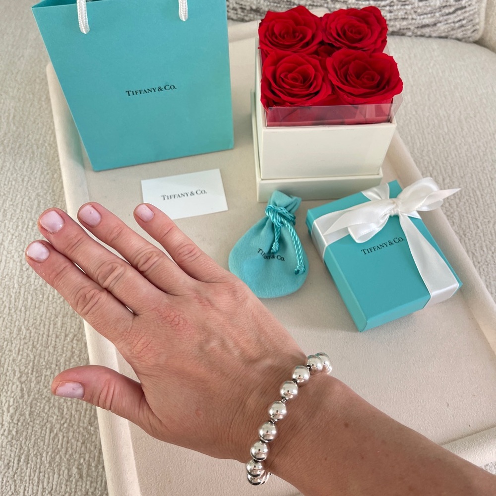 Tiffany Hardwear Ball Bracelet in Silver size 7” NEW $750 in Tiffany Blue Box